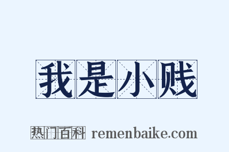 我是小贱是什么意思的图片